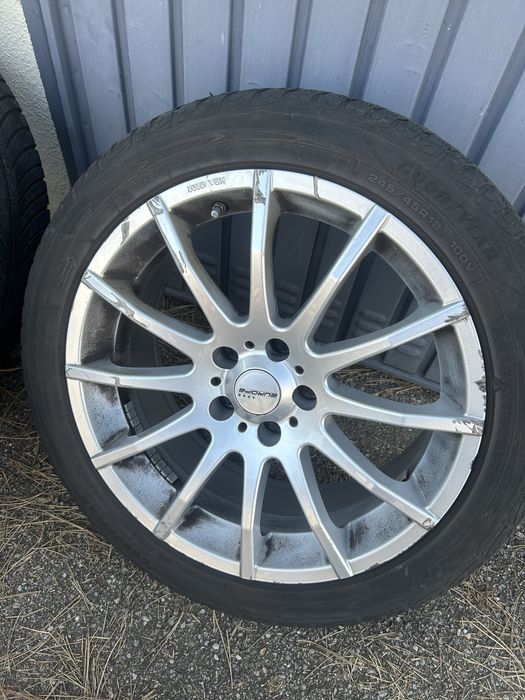 Jante Mercedes E class cu cauciucuri de iarna