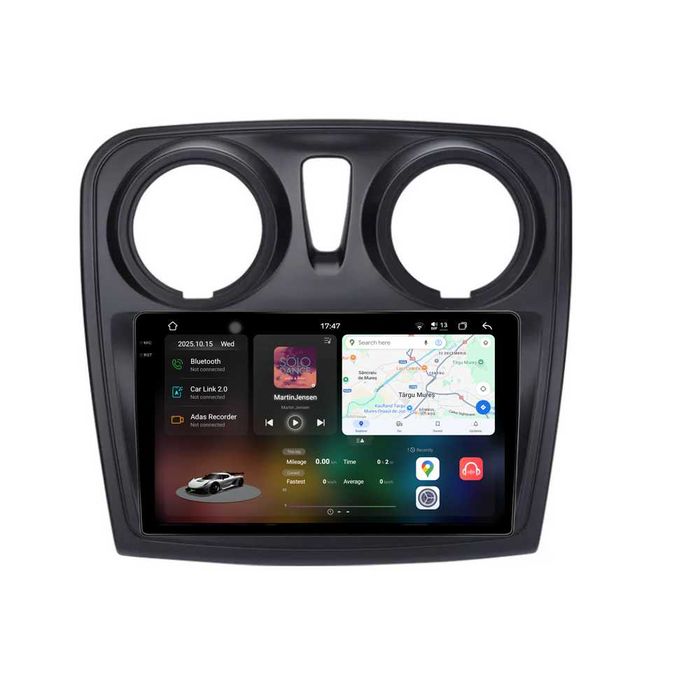 Navigatie Dedicata Dacia Logan 2 (2012-2020), 9Inch, Bt, Carplay