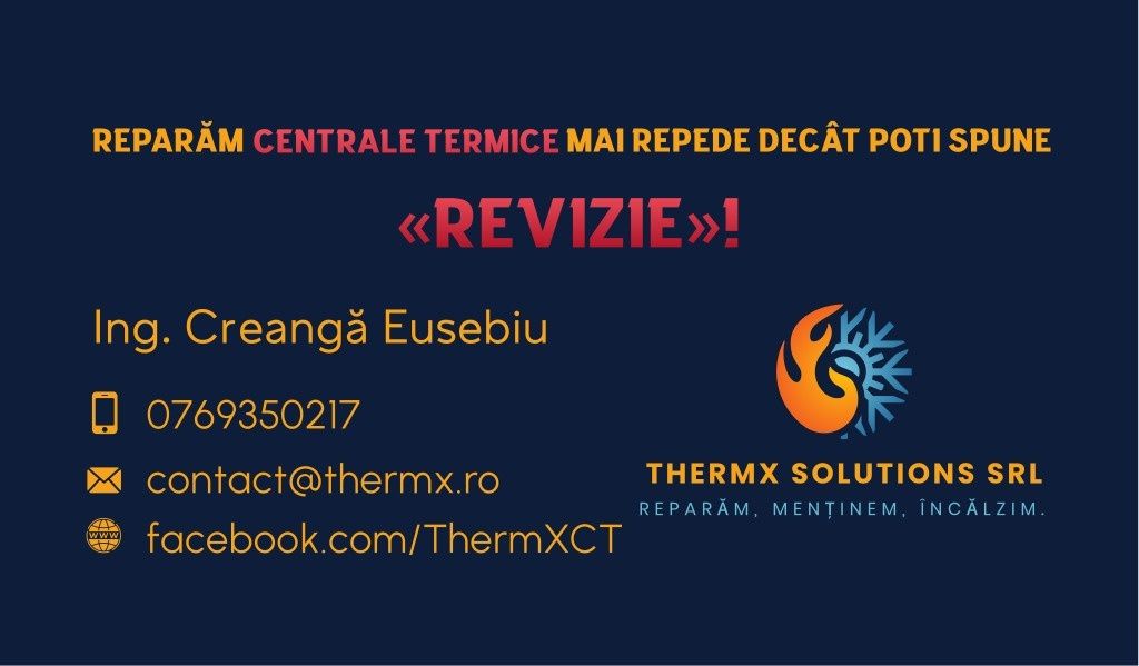 Revizii, reparații și vânzări centrale termice