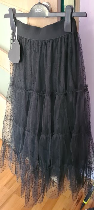 Fustă lungă din tull