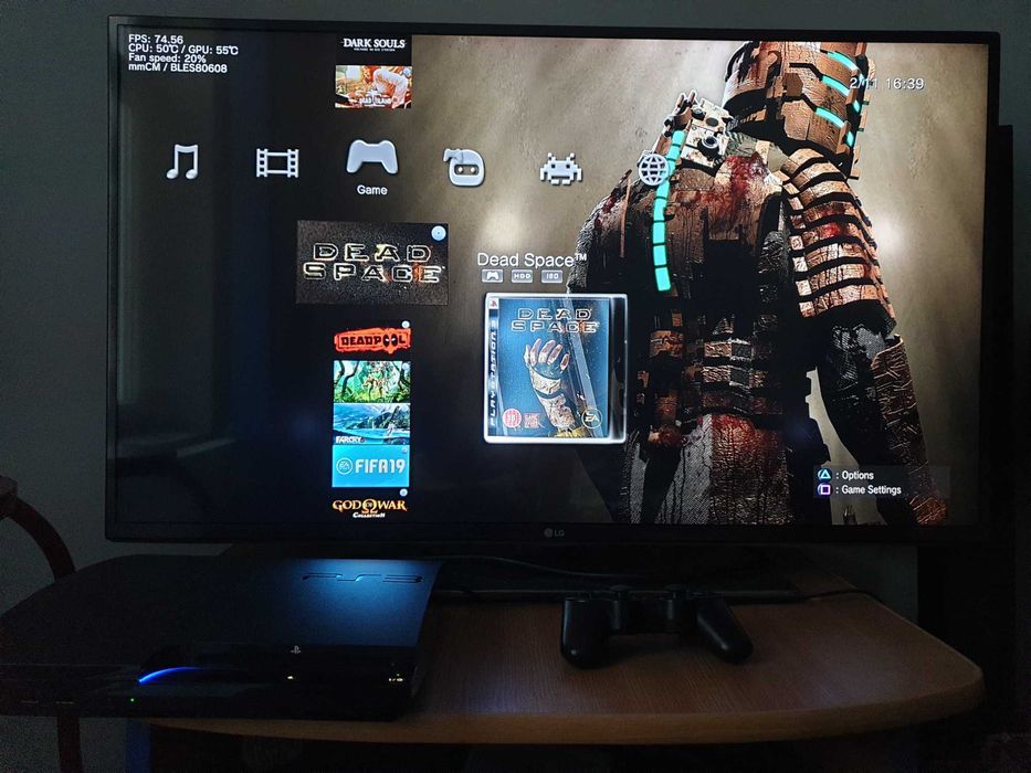 PS3 modat CFW 500 GB + 60 jocuri (GTA V, NFS, God of War, Castlevania)