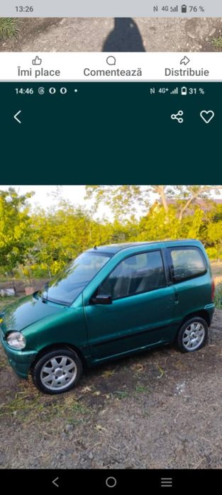 Mașina microca  funcțional are doar talon preț fix nu schi