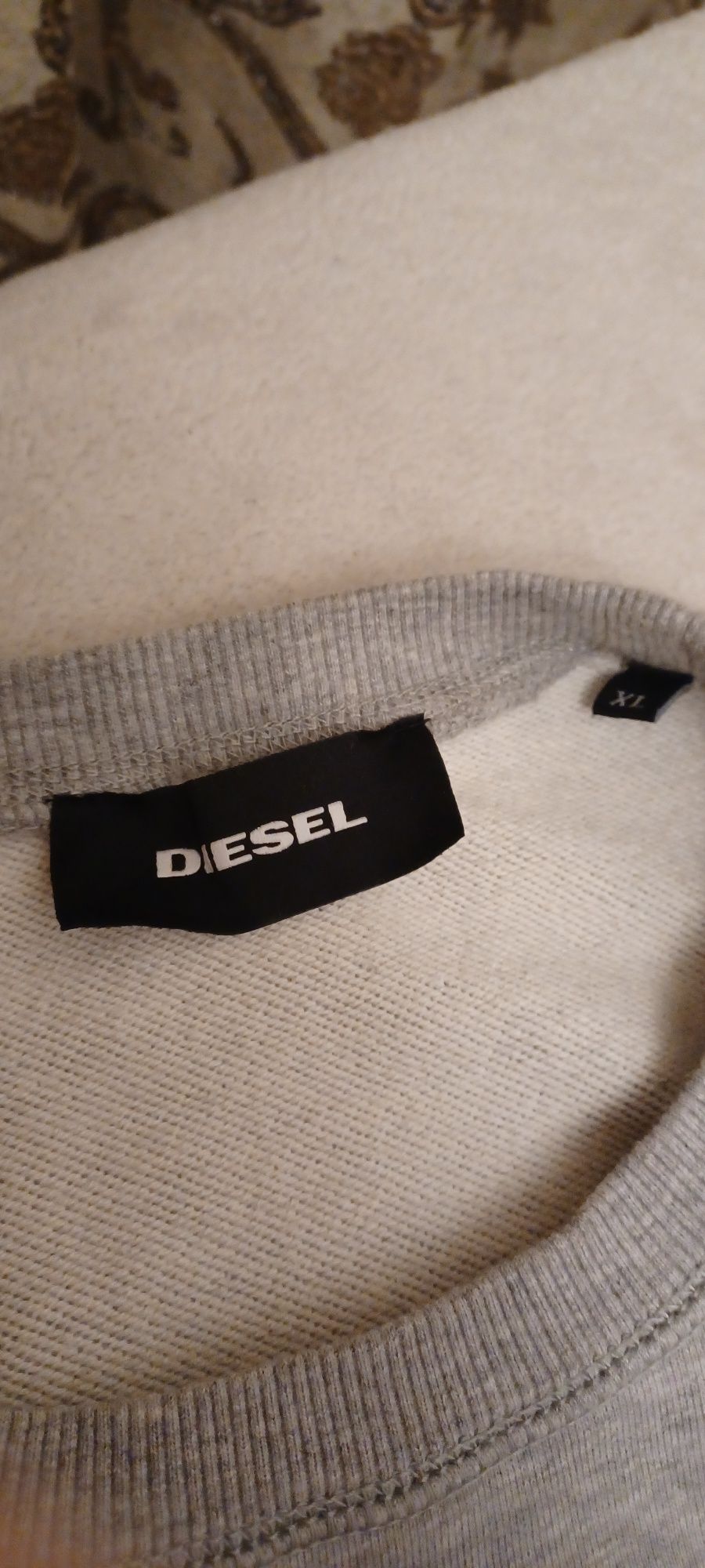 Wts Vintage Diesel S-Joe-Qb Floral Skull Sweatshirt