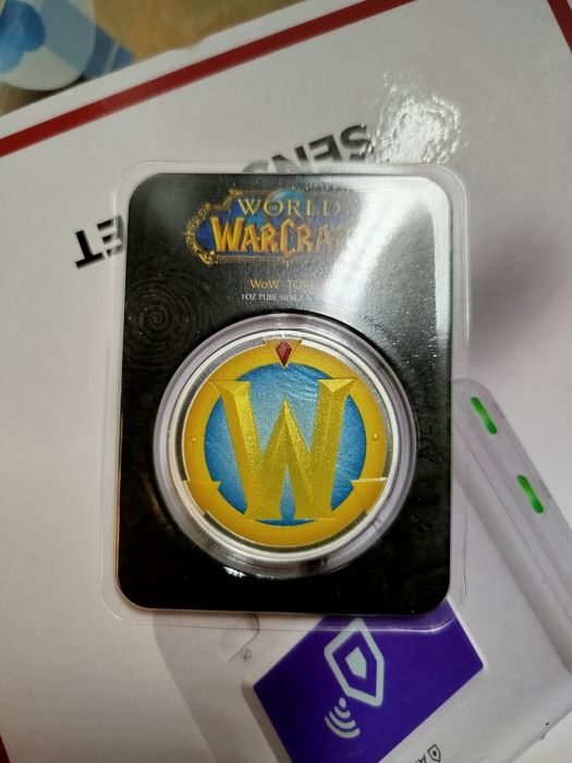 World of Warcraft сребърен токен 1 oz