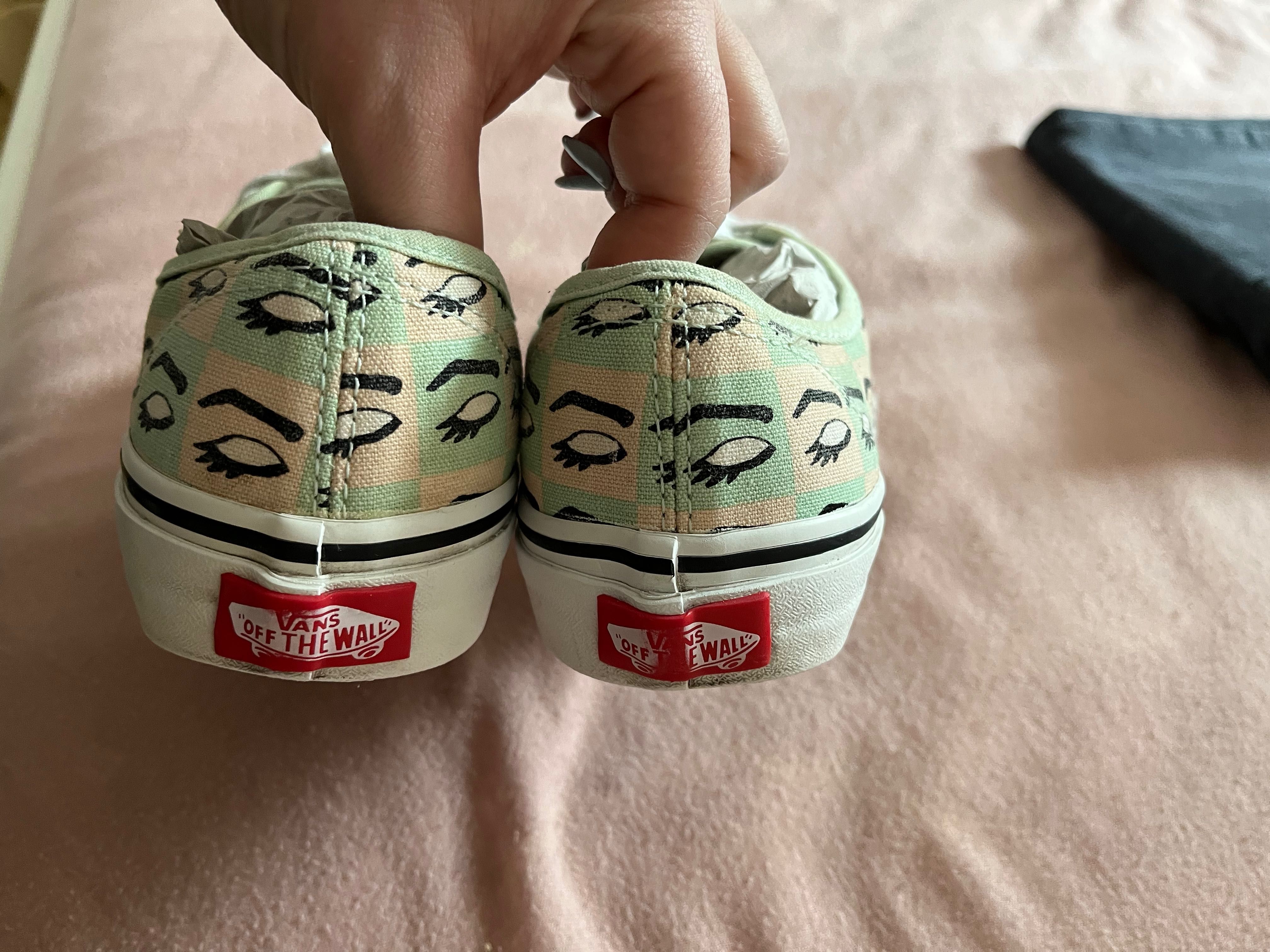 Teniși Vans imprimeu gene verde mentă pastel măsura 35