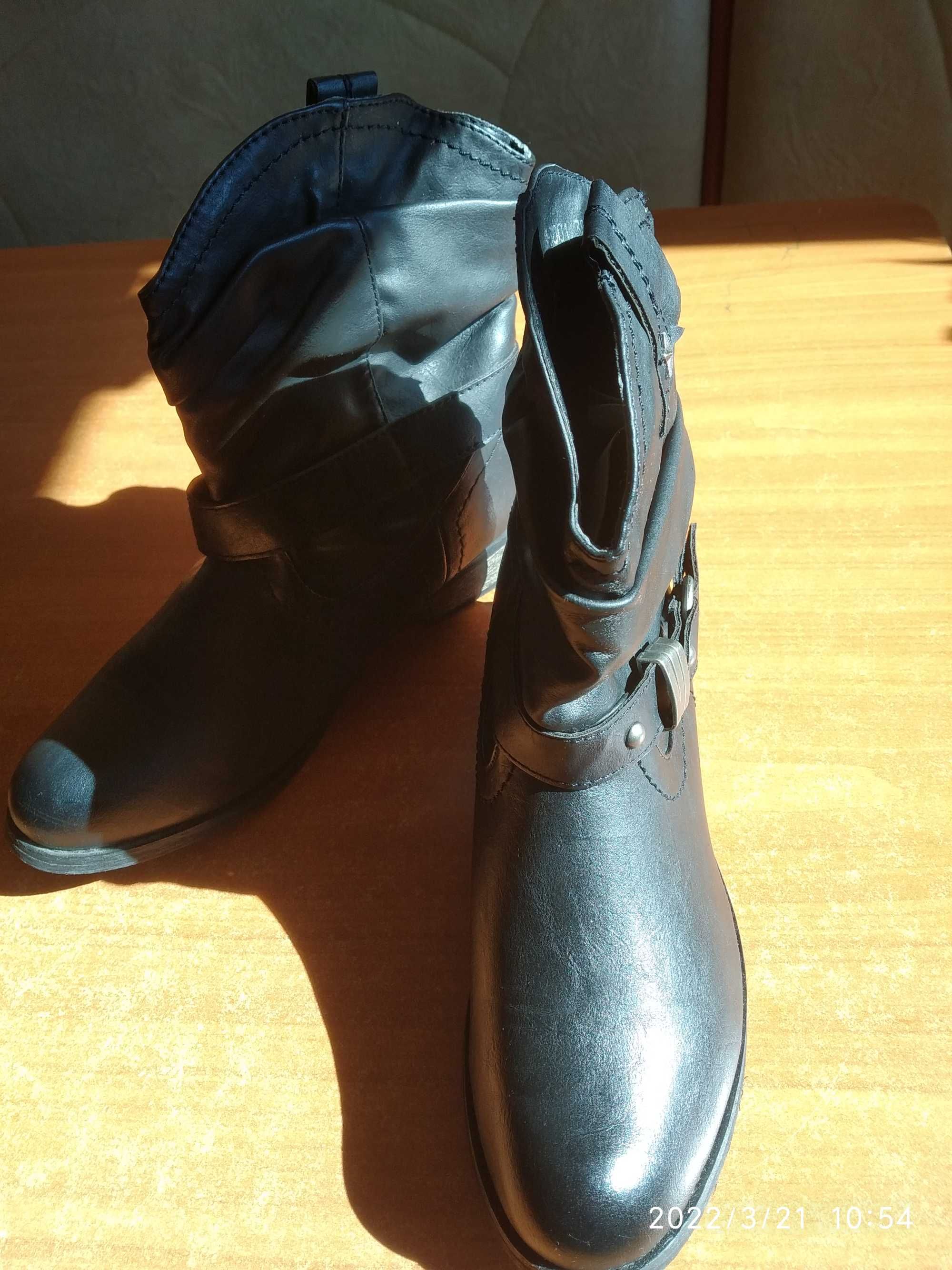 Ghete/botine piele naturală, de damă, mărimea 38/39