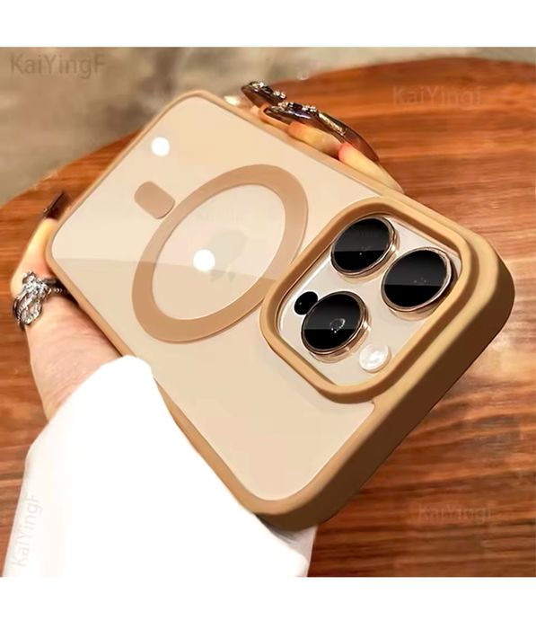 Iphone 16e 16 17 PLUS PRO MAX AIR Husa Magsafe Spate Clar Margine Colo