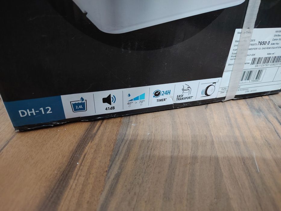 Dezumidificator EQUATION DH12, nou, sigilat