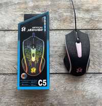 Новая Мышка Optical Mouse С5 / Мышка с Led подсветкой / мышка