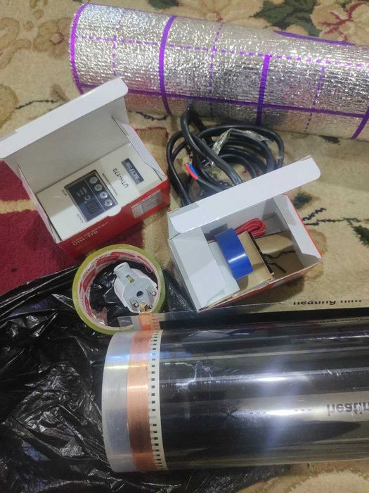 Теплый пол электрический 1м2=80.000сум с установкой