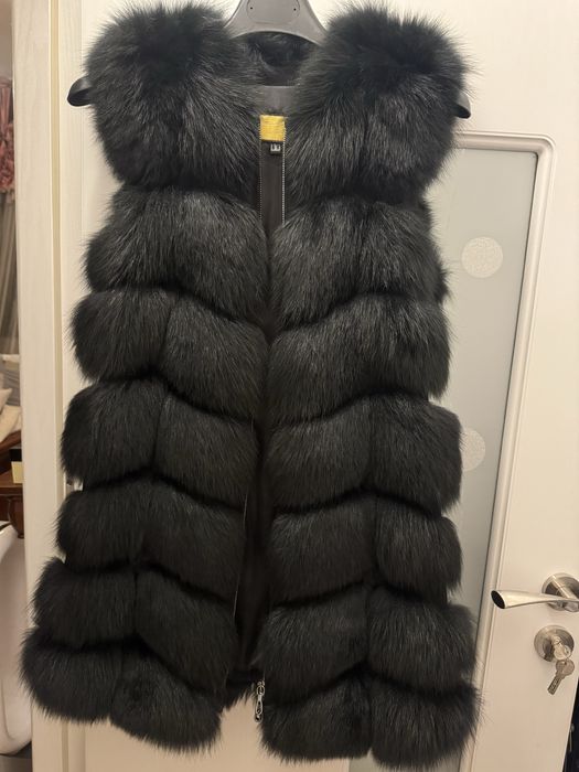 Vesta din blana naturala de vulpe