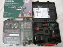 Autofiletantă NOUĂ bormașină Parkside cu 2 acumulatori și 83 accesorii