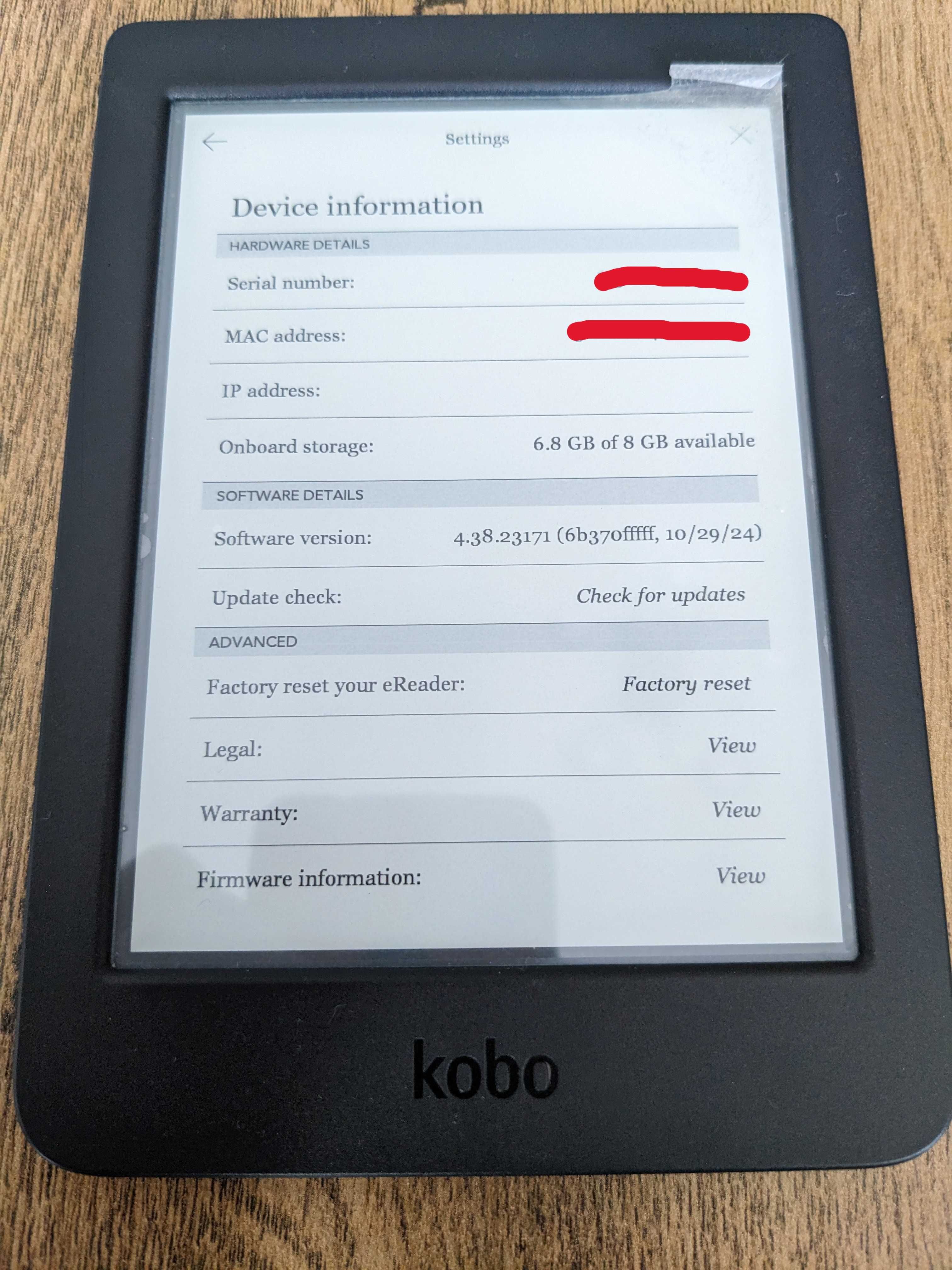 Електронен четец за книги Kobo Nia – Нов и отключен!