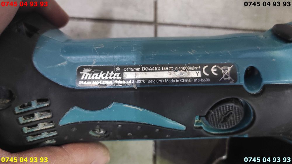 flex polizor unghiular original makita DGA 452 functional fara piulita