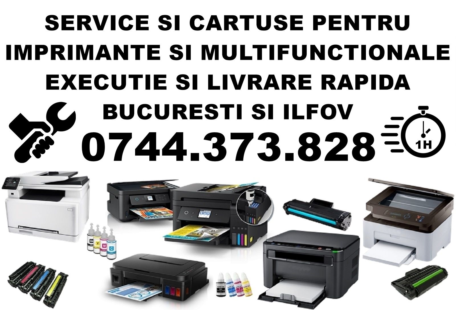 Reincarcare cartuse, reparatii imprimante Bucuresti, Ilfov. Service