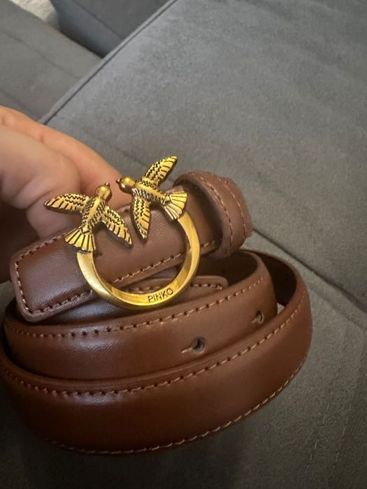 Curea din piele naturala Pinko