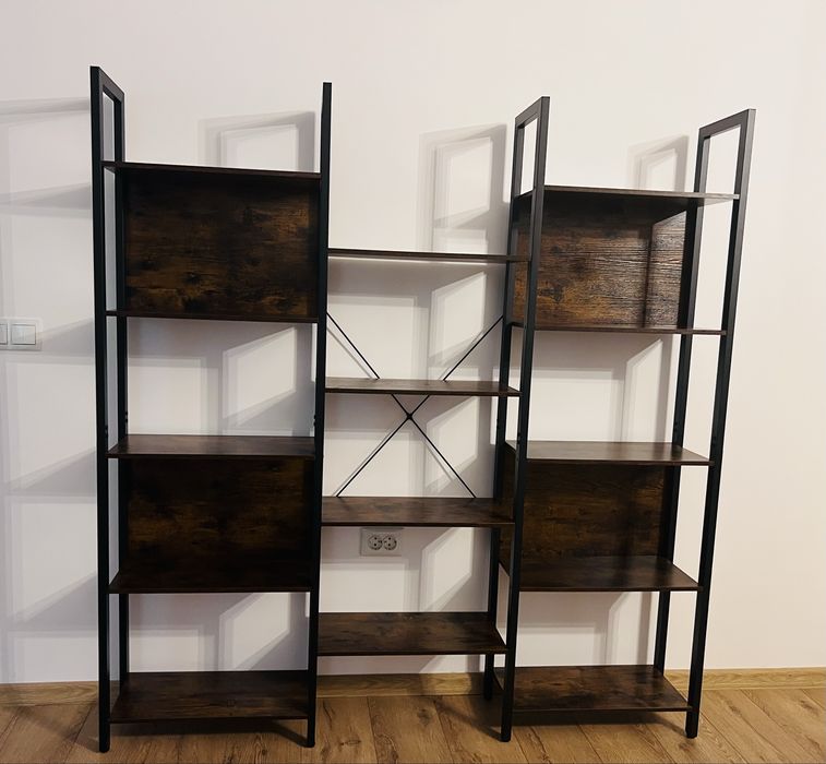 Biblioteca 14 rafturi, stil industrial