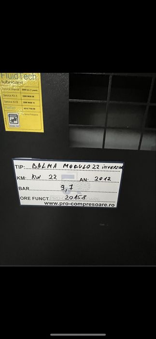Compresor cu surub Balma 22 kw