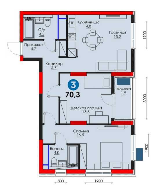 Янги Узбекистон 3-комн просторная кв со скидкой 17% у Озера