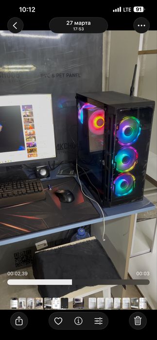 Kомпютер Сотилади холати йанги уйинлар ва график ишлар учун