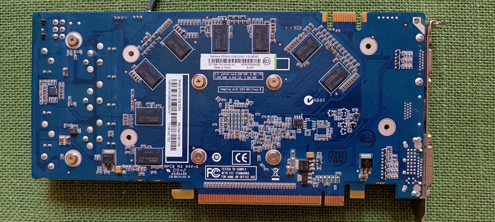 Placa video gaming vintage Nvidia GTS 240 2Gb 256 bit GDDR3
