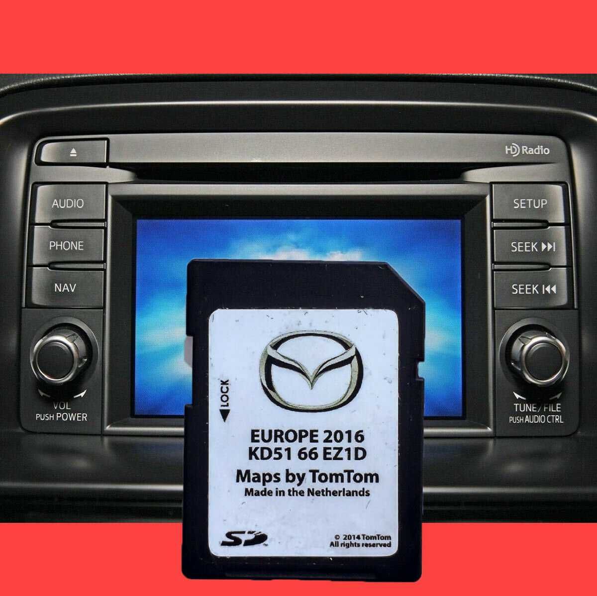 НОВО Mazda NB1 TomTom Sd Card 2022 Навигация Мазда 2 3 5 6 CX3 CX5 MX5