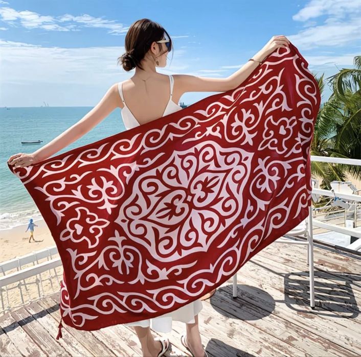 Платок с Казахским Национальным Орнаментом