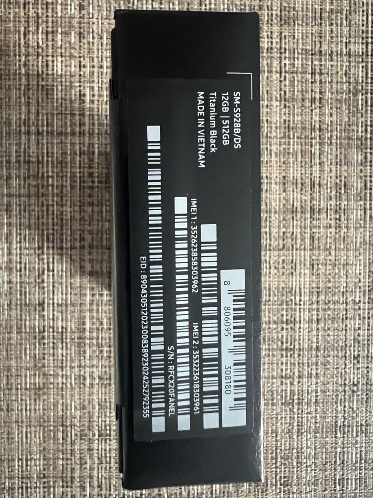 Vand Samsung S24 Ultra Titanium Black