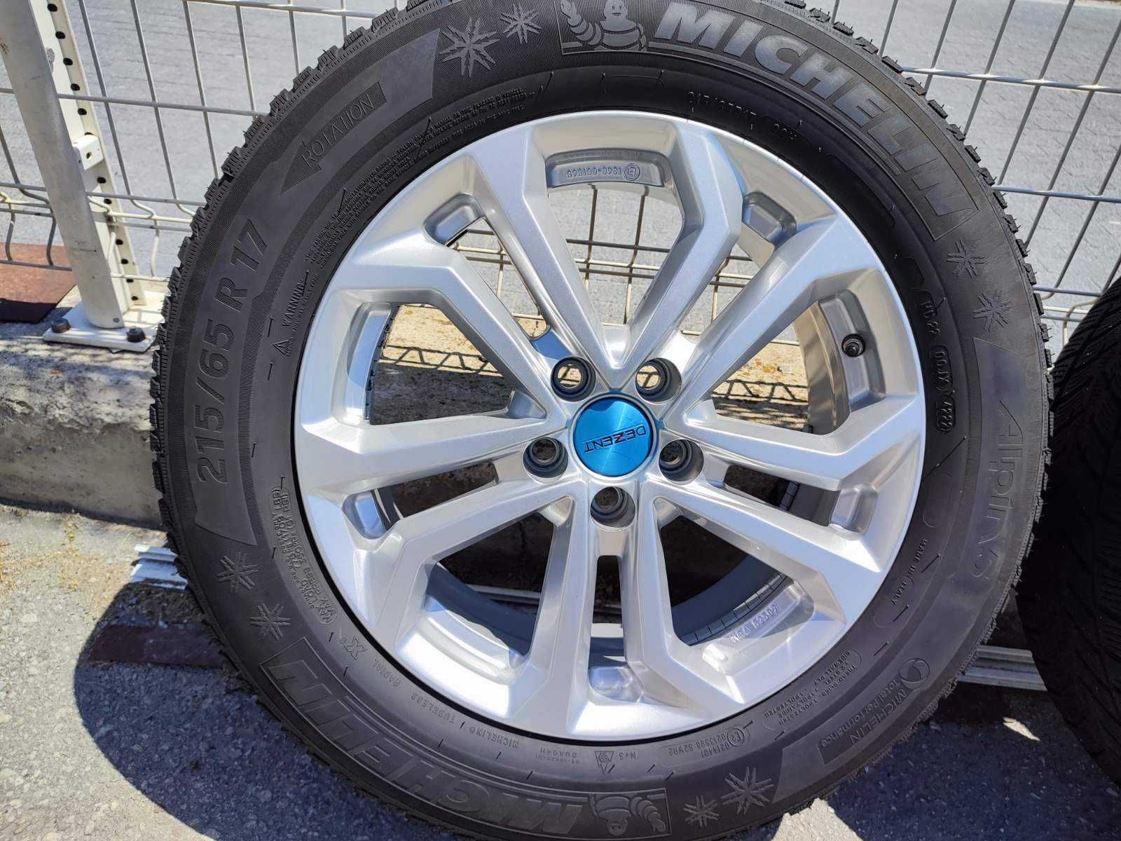 277 - 4бр. Алуминиеви джанти 17'' 5x108 с гуми 215/65R17 Opel