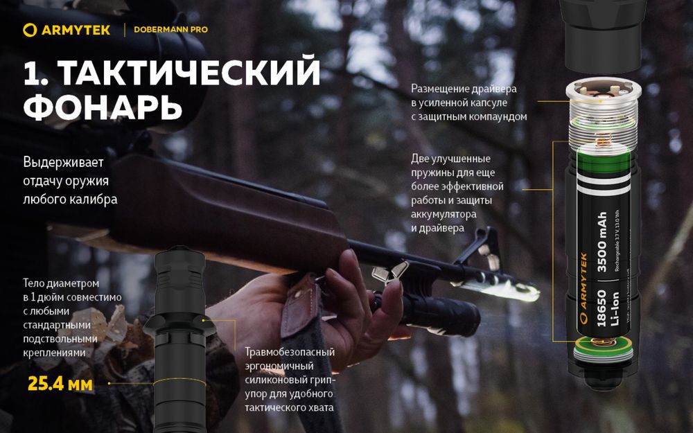 Фонарь Armytek DOBERMANN