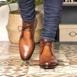 Ghete lace up 45 45.5 de lux lucrate manual Ortiz & Reed NOI piele nat