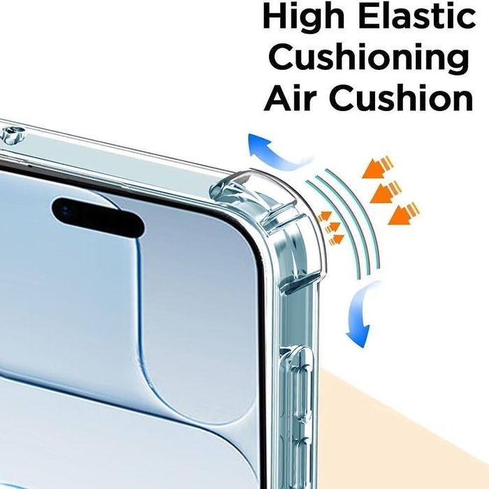 Прозрачен силиконов удароустойчив кейс за apple iphone 17 air