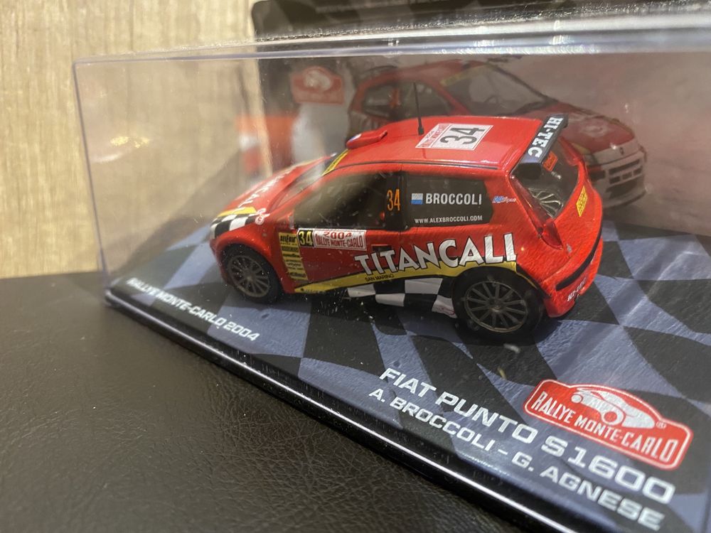 FIAT PUNTO S1600 machetă auto rally scara 1:43