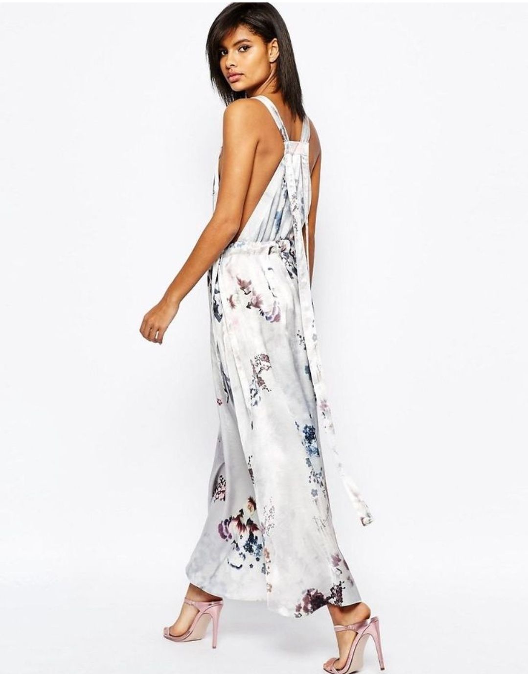 ASOS дълга рокля от вискоза