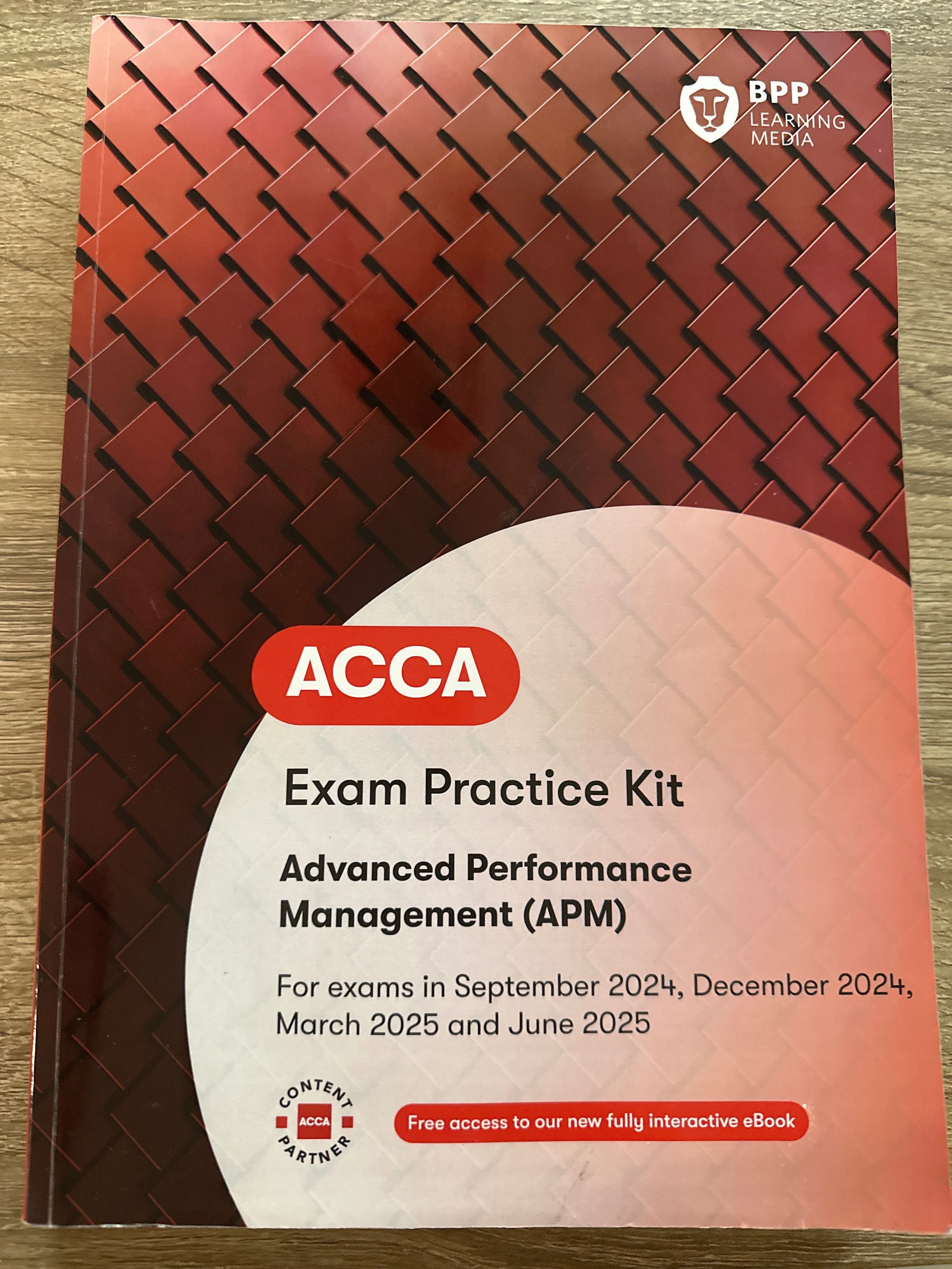 ACCA APM exam revision kit