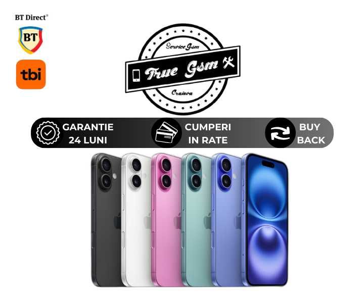 iPhone 16 128GB - GARANTIE 24 LUNI | TrueGSM