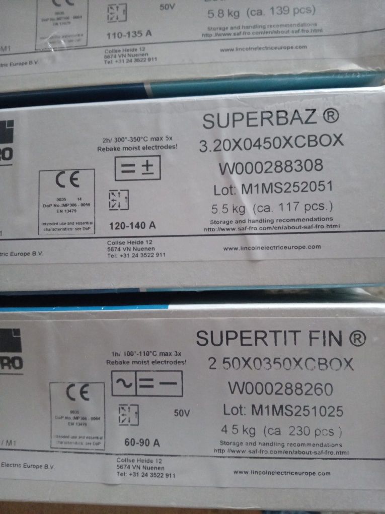 Electrozi sudura Supertit Fin , Superbaza