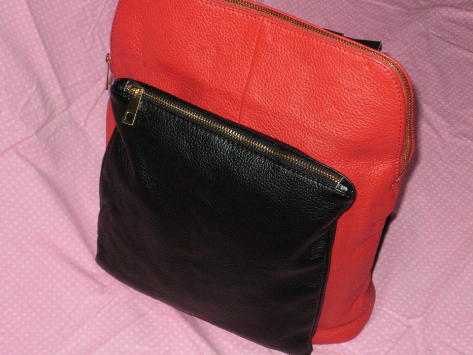 нова дамска раница естествена кожа