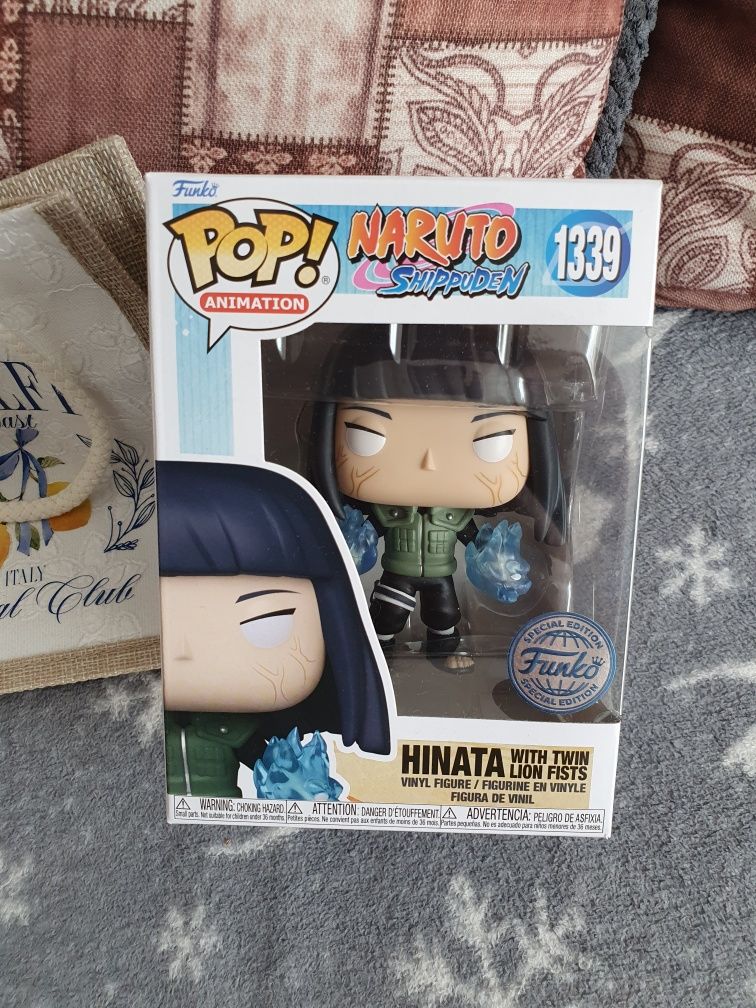 Figurina funko pop hinata with twin lion fists noua naruto shippuden