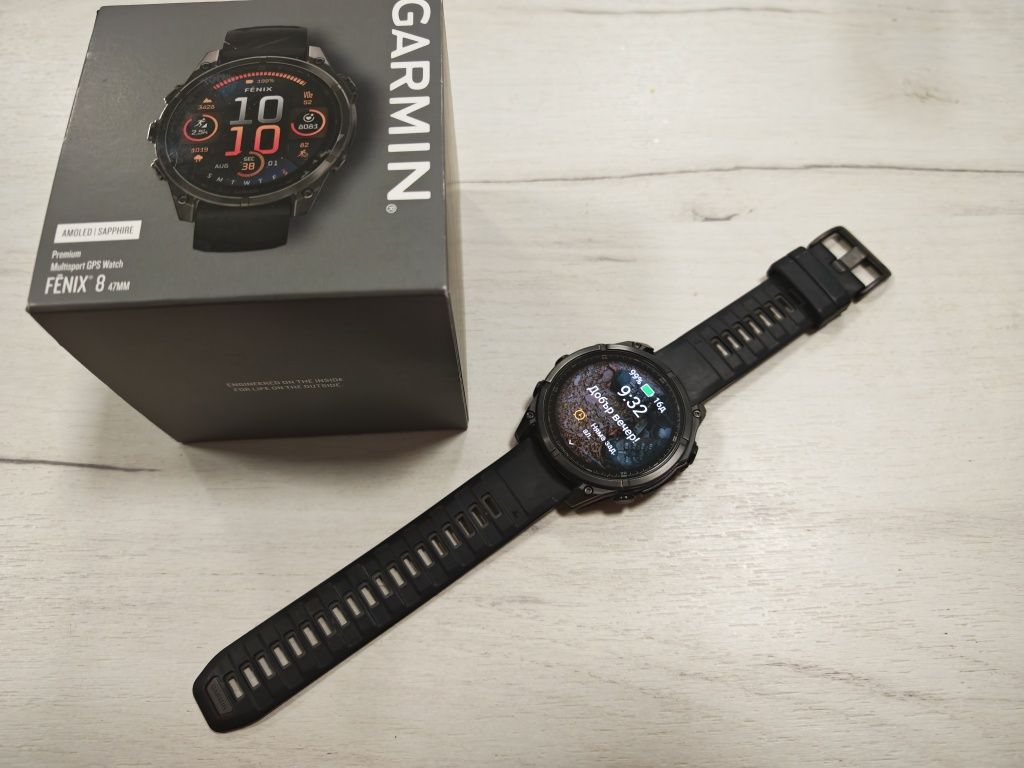 Като нов Garmin Fenix 8 47mm Amoled Sapphire