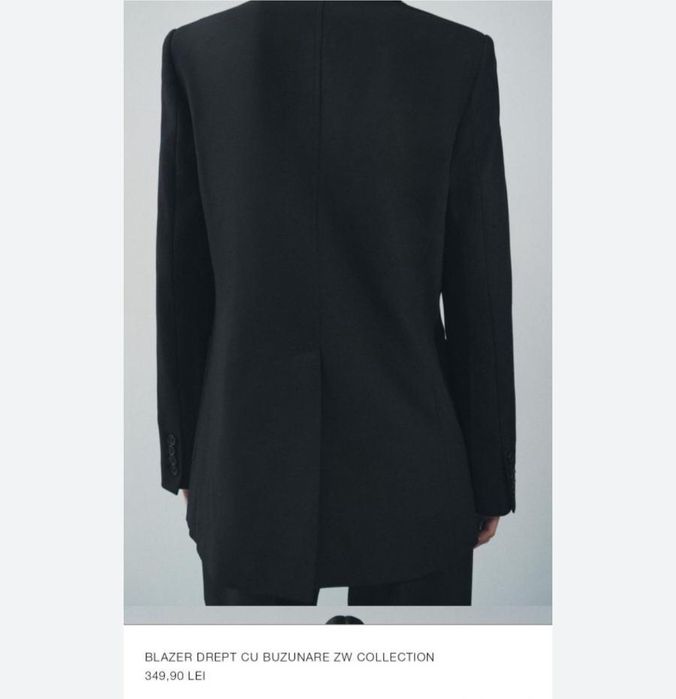Vând sacou negru zara