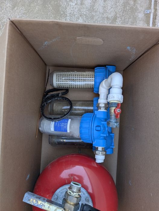 Vas expansiune, presostat mecanic, manometru, filtre apa