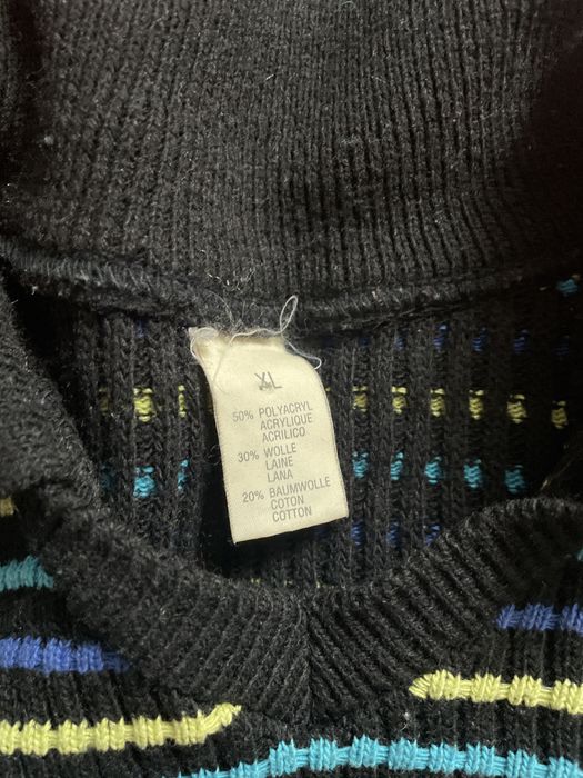 Pulover tricotat in dungi multicolore