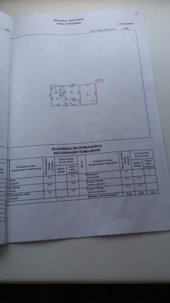 2 х комнатный дом в пос. Еркинкала-2