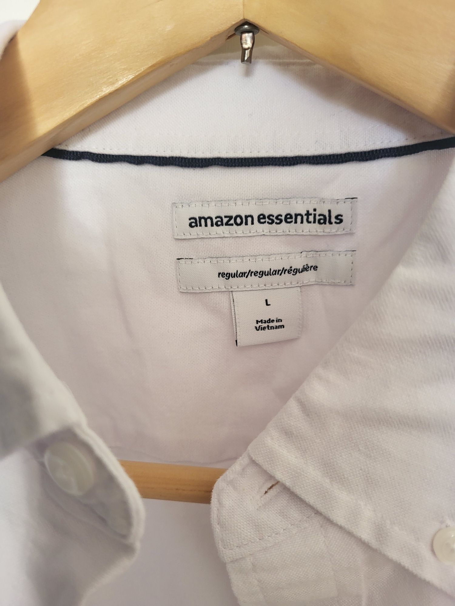 Рубашка мужская белая новая Amazon размер L