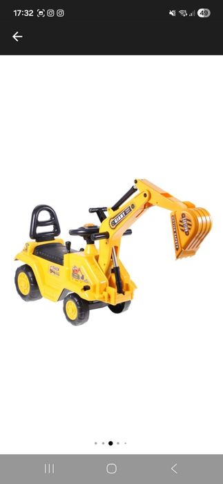 Excavator si Olita 2 in 1, Ride-On pentru Copii "Giant Power" cu Volan