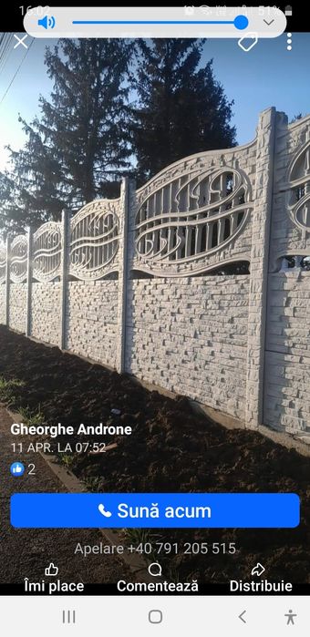 Garduri montaj gard plăci beton Dâmbovița Argeș Prahova Ilfov Bucureșt