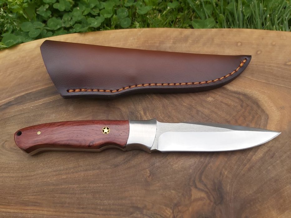 Ловен нож ръчна изработка с кожена кания,фултанг,LN401