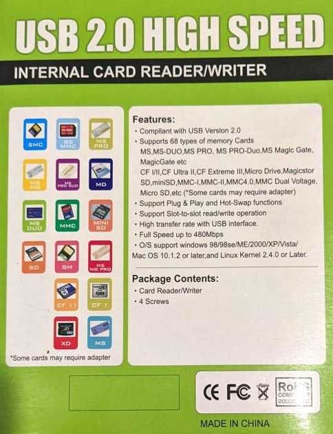 PC Кардридер(Card Reader) USB 2.0