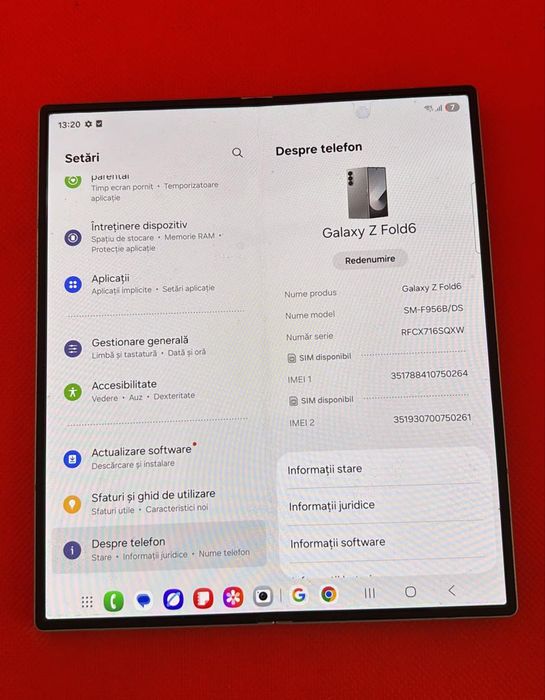 Telefon mobil Samsung Galaxy Z Fold6, 12GB RAM, 512GB, 5G -A-